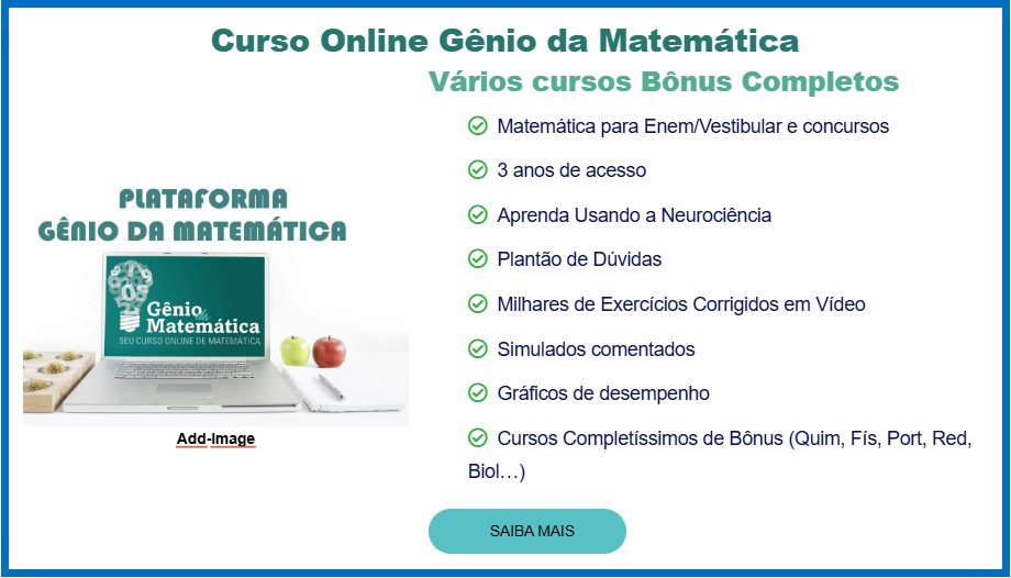 Curso online Gênio da Matemática
