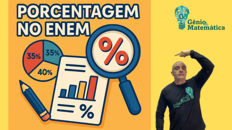 Porcentagem no Enem: 30 questões comentadas passo a passo